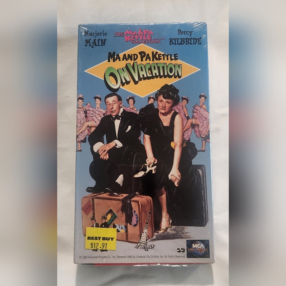 Ma And Pa Kettle On Vacation VHS, 1995 FACTORY SEALED